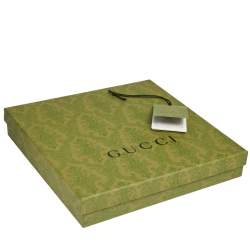 Pre Owned وشاح غوتشي حرير بطبعةزهور أحمر