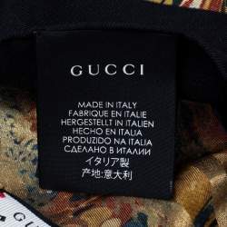 مملوكة مسبقًا Gucci Multicolored Printed Silk Garden Square Scarf