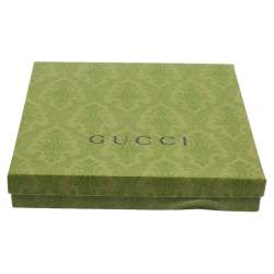 مملوكة مسبقًا وشاح غوتشي صوف والف جاكار أزرق وأسود