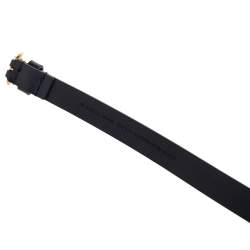 Pre Owned حزام غوتشي هورسبيت جلد أسود بإبزيم 90 سم