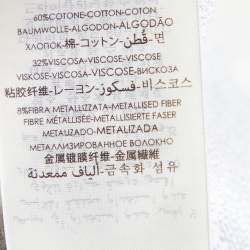 مملوكة مسبقًا Gucci Silver Lame & Cotton Logo Monogram Scarf