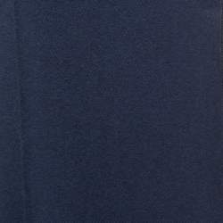 Gucci Navy Blue/Grey GG Jacquard Wool Lonar Reversible Scarf