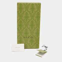 Pre Owned Gucci Nojum Pink Logo Embroidered Tulle Gloves L