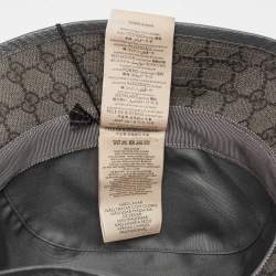 Pre Owned Gucci Grey GG Supreme Coated Canvas Bucket Hat M