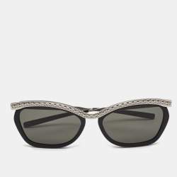 Gucci Black/Silver GG0617S GG Crystals Cat Eye Sunglasses