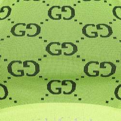 Pre Owned Gucci GG Stretch Rib Knit Crop Tank Top S