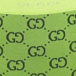 Pre Owned Gucci GG Stretch Rib Knit Jacquard Leggings S