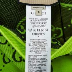 Pre Owned Gucci GG Stretch Rib Knit Jacquard Leggings S