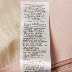 Pre Owned Gucci Pink Satin Silk Double-Breasted Blazer L