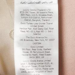 Pre Owned Gucci Pink Satin Silk Double-Breasted Blazer L