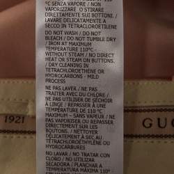 Pre Owned Gucci Pink Satin Pleated Straight Trousers M