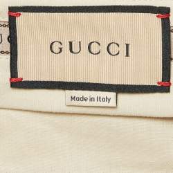 Pre Owned Gucci Pink Satin Pleated Straight Trousers M