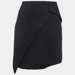 Gucci Black Asymmetric Mini Skirt M