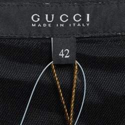 Gucci Black Asymmetric Mini Skirt M