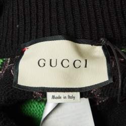 Gucci Black GG Sequin Rib Knit Sweatpants XS