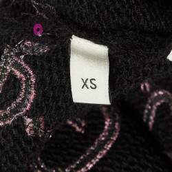 Gucci Black GG Sequin Rib Knit Sweatpants XS
