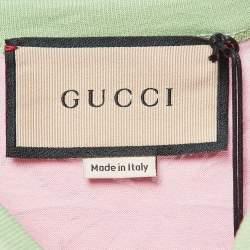 Gucci Sugar Pink Printed Cotton Knit T-Shirt XXS