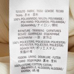 Gucci Off-White Gabardine Waist Detail Pleated Short Dress S