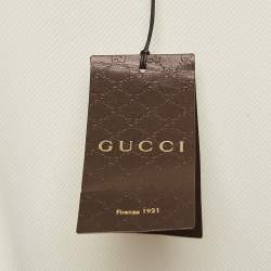Gucci Off-White Gabardine Waist Detail Pleated Short Dress S