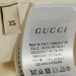 Gucci Cream Horsebit Intarsia Wool Rib Jumper XS