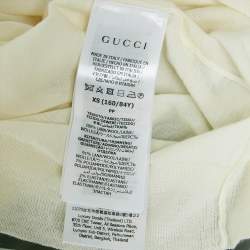 Gucci Cream Horsebit Intarsia Wool Rib Jumper XS