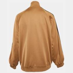 Gucci X Adidas Camel Brown Jersey Zip-Up Sweatshirt Jacket S