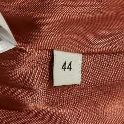Gucci Yellow Floral Leather Double Breasted Coat M