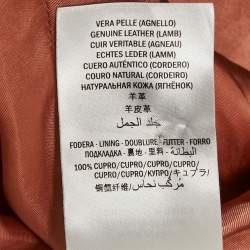 Gucci Yellow Floral Leather Double Breasted Coat M