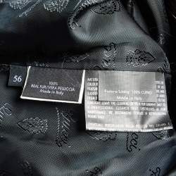 Gucci Brown Real Fur Hooded Coat XXXL