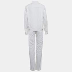 Gucci White Denim Jacket and Jeans Set L Waist 34"