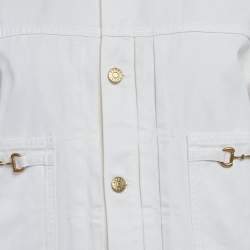 Gucci White Denim Jacket and Jeans Set L Waist 34"
