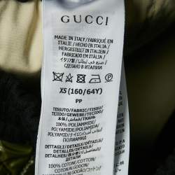 Gucci Green Nylon Quilted Mini Skirt XS