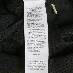 Gucci Black/White Wool Knit Pleated Two-Toned Midi Skirt XL