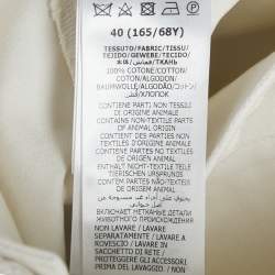 Pre Owned Gucci White Denim Horse Bit Detail Mini Skirt S