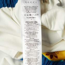 Gucci x Adidas White Jersey Striped Track Pants S