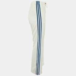 Gucci x Adidas White Jersey Striped Track Pants S