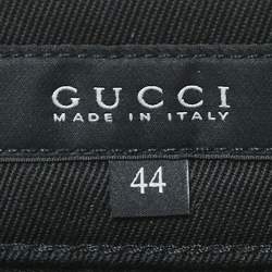 Gucci Black Denim Gold Print Skinny Jeans M Waist 32"
