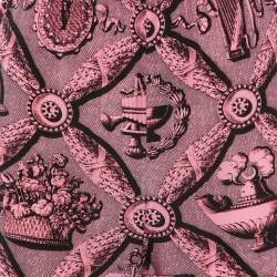 Gucci Pink Printed Silk Flared Trousers S