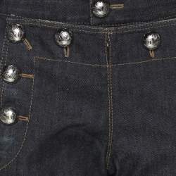 Pre Owned بنطلون جينز غوتشي واسع بحار دنيم أزرق باهت متوسط