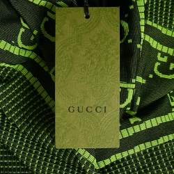 Gucci Green GG Tubular Jersey Zip-Up Jacket L