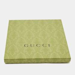 Pre Owned Gucci Green Strawberries Silk Short Sleeve Shirt S
