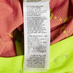 Pre Owned Gucci Acid Green GG Jacquard Jersey Biker Shorts M