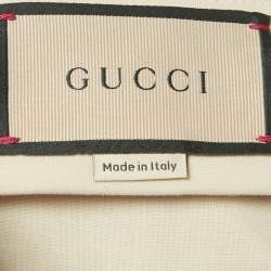 Pre Owned Gucci Pink Satin Straight Leg Trousers L