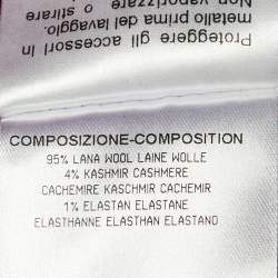 Pre Owned Gucci Raspberry Pink Wool Flared Trousers S