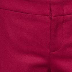Pre Owned Gucci Raspberry Pink Wool Flared Trousers S