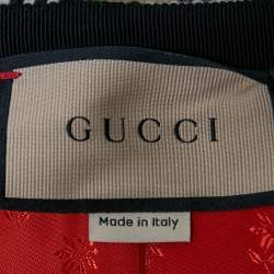 مملوكة مسبقًا تنورة غوتشي صوف بطراز شطرنج أحادي اللون مع تفاصيل سحاب جانبي ماكسي مقاس وسط