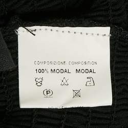 Pre Owned بلوزة غوتشي جيرسي مزخرفة بالدانتيل أسود حجم صغير جداً