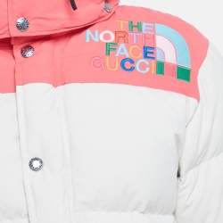 Pre Owned Gucci x The North Face Multicolor Nylon Puffer Down Jacket XS