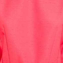 مملوكة مسبقًا Gucci Pink Textured Crepe Mini Dress L