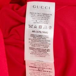 مملوكة مسبقًا Gucci Pink Textured Crepe Mini Dress L